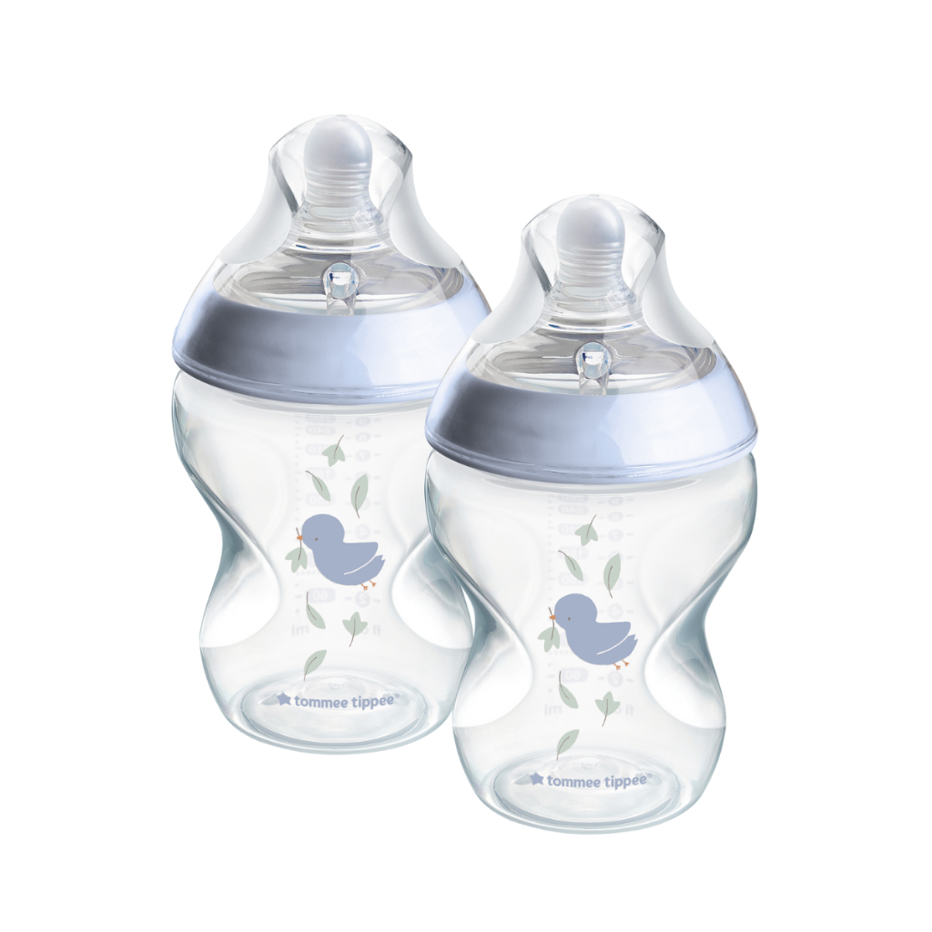 Ảnh Bình Sữa PP Ty Siêu Mềm Tự Nhiên Tommee Tippee Natural Start 260ml, Núm Ty Của Bình 3-6 Tháng, Xanh (Bình Đôi, Tách Lẻ) 2