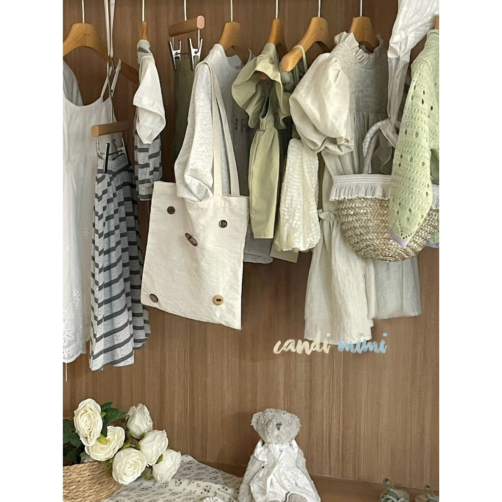 CANDIMIMI Áo Dài Tay Cotton In Chữ Mềm Mại Cho Bé Gái -  Phong Cách Hàn Quốc
