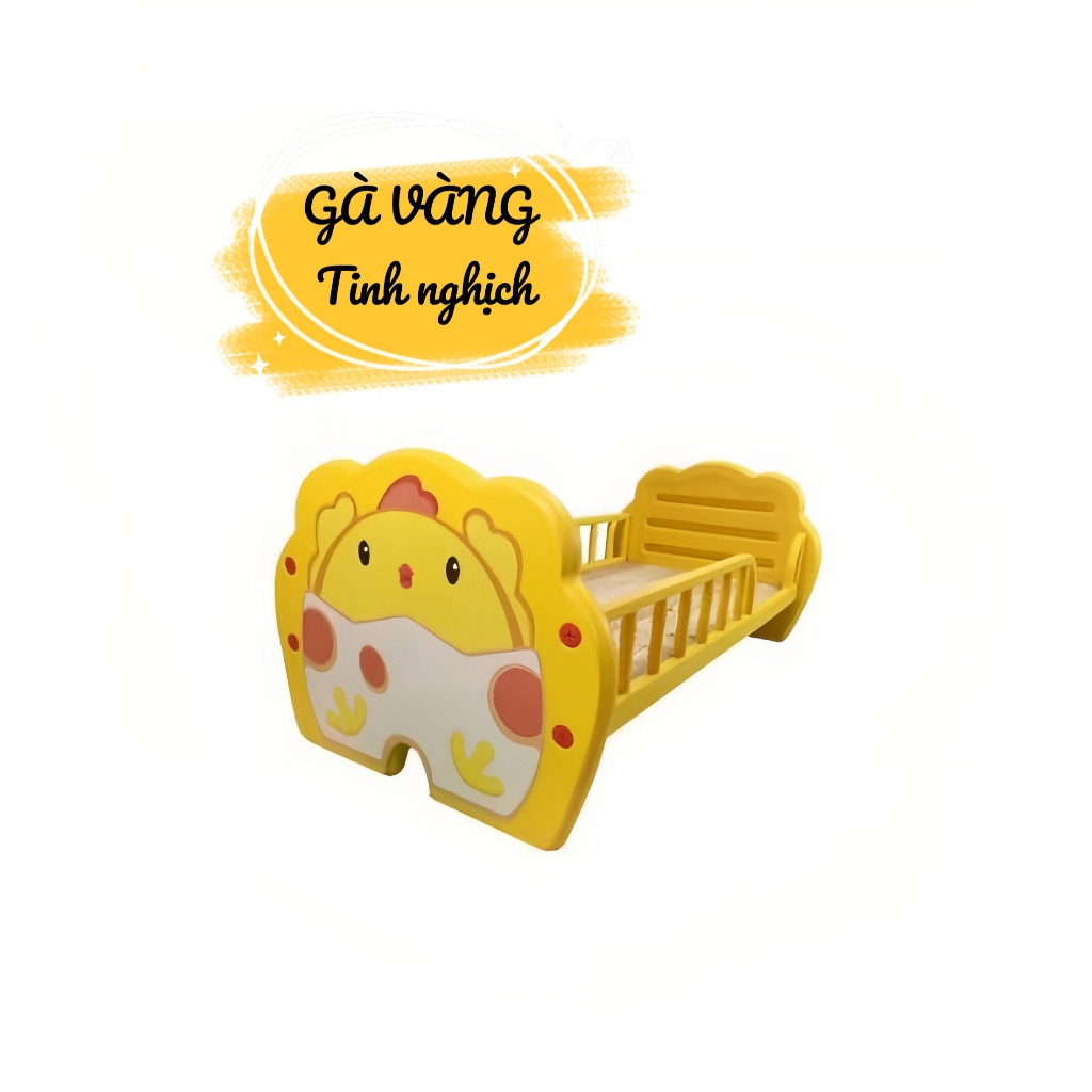 Giường nhựa cho bé hình thú đáng yêu kt 128*60 cm