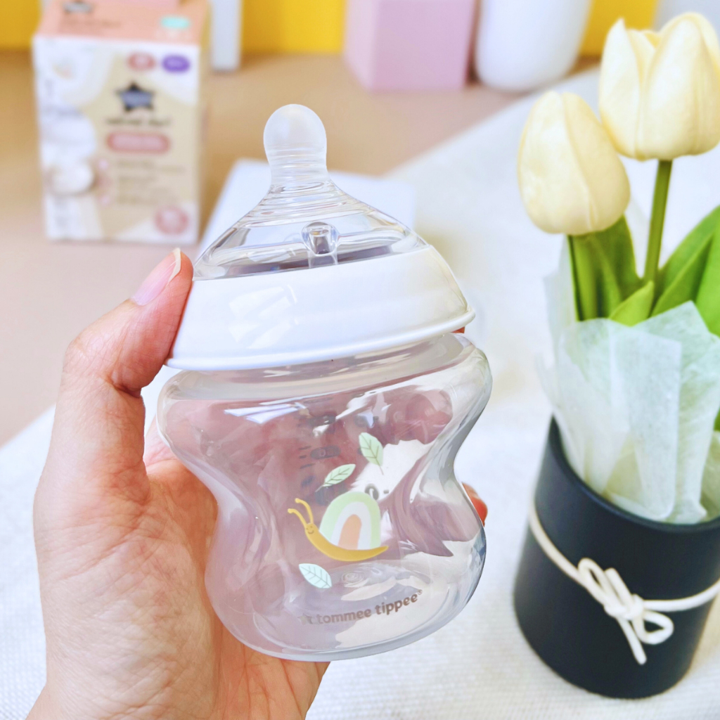 Ảnh Bình Sữa PP Ty Siêu Mềm Tự Nhiên Tommee Tippee Natural Start 150ml, Núm Ty Của Bình 0-3 Tháng - Hoạ Tiết 2