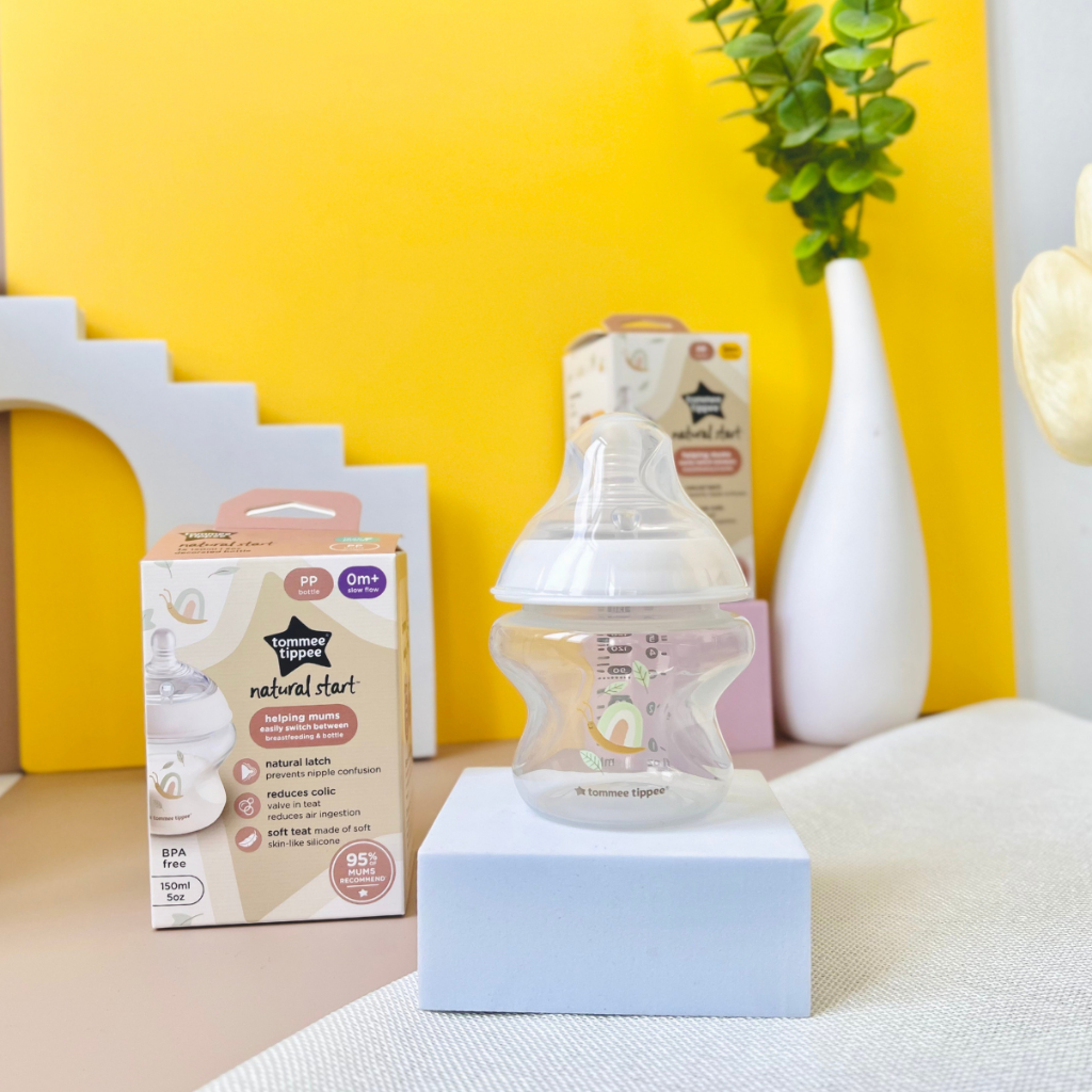 Ảnh Bình Sữa PP Ty Siêu Mềm Tự Nhiên Tommee Tippee Natural Start 150ml, Núm Ty Của Bình 0-3 Tháng - Hoạ Tiết 3