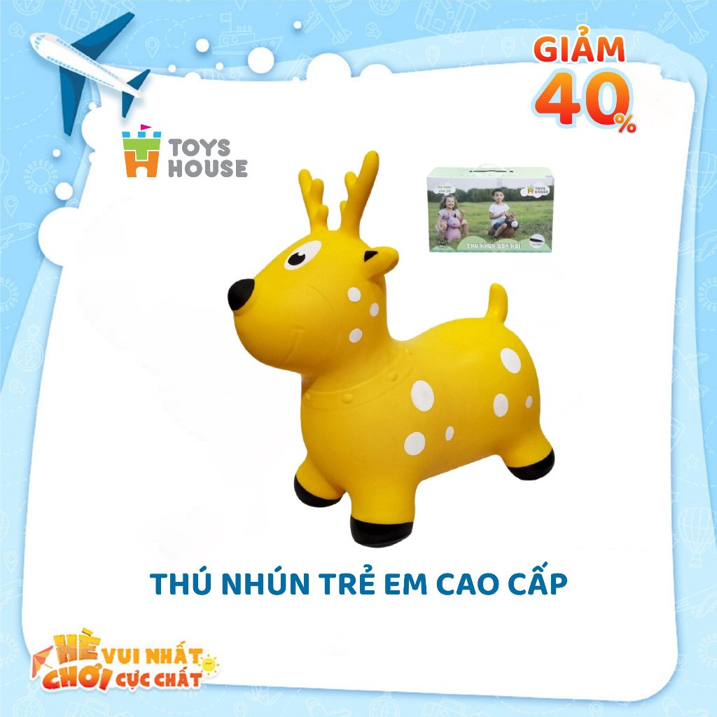 Ảnh Thú Nhún Trẻ Em Cao Cấp Toyshouse (có kèm bơm và hộp) 1