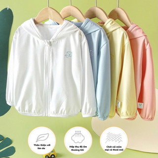 Áo chống nắng cho bé, áo choàng chống nắng cho bé, áo khoác gấu cute cho bé chống tia UV UPF50+