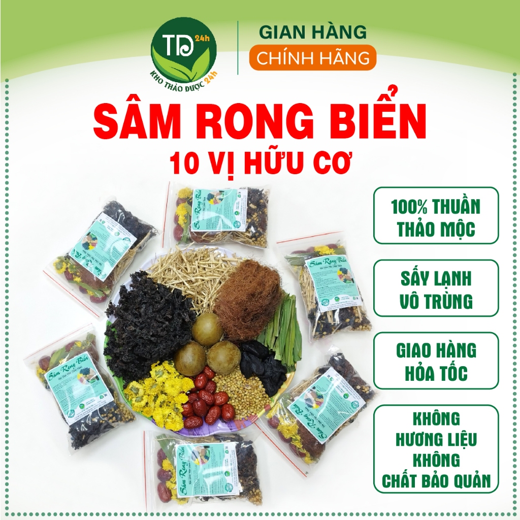 Sâm rong biển 10 vị hữu cơ, thơm mát, thanh nhiệt, giải độc, mát gan ...