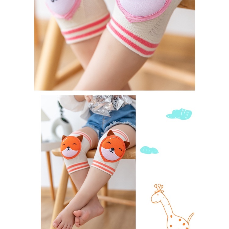Tất bọc Bảo Vệ Đầu Gối Hình Thú Đáng Yêu Cho Bé Tập Bò, Tập Đi cho bé 0-4 tuổi mesocshop