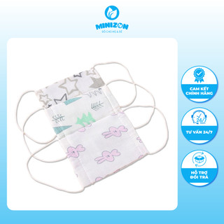 Khẩu Trang Xô Xuất Nhật Mẫu Mới Siêu Mềm Mịn Cho Bé | Minizon Kids
