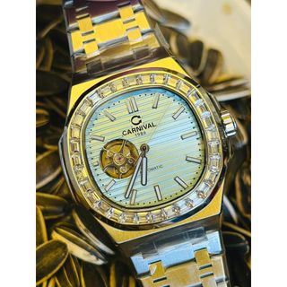 Đồng Hồ Cơ Nam Carnival Open Heart 8128G Chính Hãng