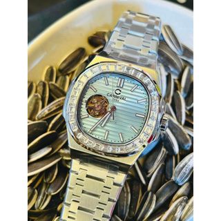 Đồng Hồ Cơ Nam Carnival Open Heart 8128G Chính Hãng