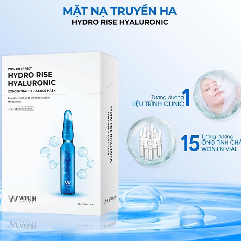 1 miếng Mặt nạ Wonjin Effect HQ:  Edel Rejuvenation + Hydro Rise Hyaluronic + Nourising Supplement + Water Toning  IS297