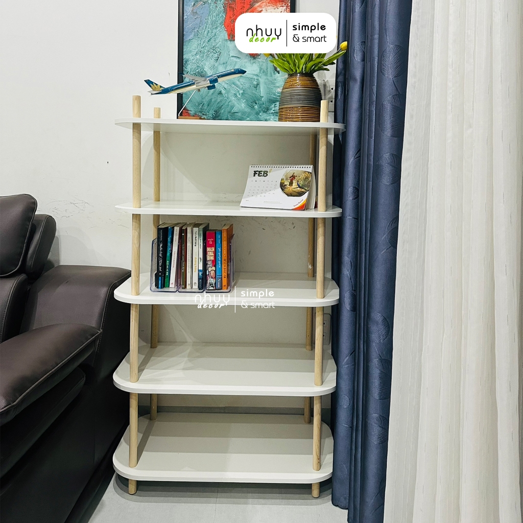 kệ gỗ Nhu Y Decor để lò vi sóng, kệ bếp, kệ trang trí đa năng 2 3 4 5 tầng chịu lực cao đa dạng kích thước lắp ráp dàng