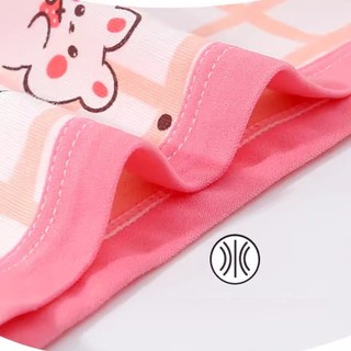 [T40 Combo 4 quần chip] Quần chip đùi bé gái, quần lót trẻ em cotton cao cấp đáy lót thông hơi hình thỏ đỏ trắng