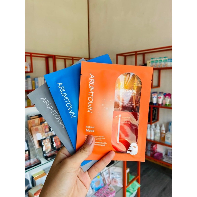 Combo 5-10 miếng Mặt Nạ Arumtown Mask 23ml hạn 2028 Cấp Ẩm, Dưỡng Sáng, Làm Dịu và Đều Màu Da  IS184
