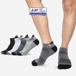 Vớ Tất Nam Cổ Ngắn Logo Tai T&T SOCKS Basic Nhiều Màu Êm Ái Thoáng Khí Khử Mùi Hôi TRỊNH CHUNG - NAM257