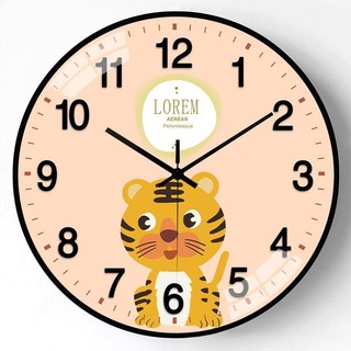 Đồng hồ treo tường họa tiết dễ thương Myd.23 thiết kế mặt tròn 10inch 25cm trang trí phòng khách