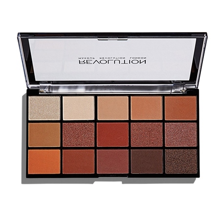 [Mã SKAMLTSM9 giảm 10% đơn 99K] Bảng Phấn Mắt Revolution 15 Màu Trang Điểm Makeup - Hạt phấn mịn, lâu trôi và dễ tán