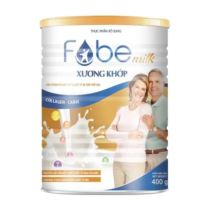 SỮA FOBE MILK XƯƠNG KHỚP 900g (tặng 1 chai dầu nóng và 1 ly thủy tinh ...