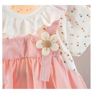 Váy bé gái thun cotton phối vải thô 7-11kg thời trang bé gái mẫu mới D971