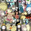 Set 60 Sticker Hoạt hình Ghibli studio Chống Nước Dán Laptop Vali Mũ Bảo Hiểm Sổ Tay