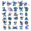 Set 60 Sticker Lilo & Stitch Disney Chống Nước Dán Laptop Vali Mũ Bảo Hiểm