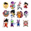 Set 60 Sticker Anime Dragon Ball siêu ngầu Chống Nước Dán Laptop Vali Mũ Bảo Hiểm Sổ Tay