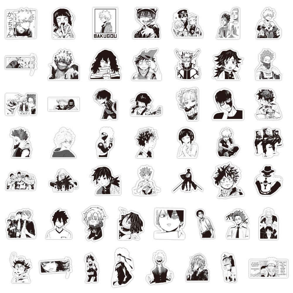 100 sticker Anime random 100 nhân vật Anime được yêu thích nhất