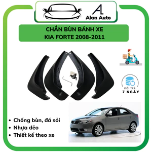 Chắn bùn bánh xe KIA FORTE 2007 - 2011, Chắn bùn NHỰA DẺO hạn chế bùn đất