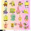 Set 60 Sticker Bọt Biển Meme Cute Chống Nước Dán Laptop Vali Mũ Bảo Hiểm