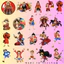 Set 60 Sticker One Piece Luffy Zoro Chống Nước Dán Laptop Vali Mũ Bảo Hiểm