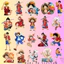 Set 60 Sticker One Piece Luffy Zoro Chống Nước Dán Laptop Vali Mũ Bảo Hiểm