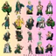 Set 60 Sticker One Piece Luffy Zoro Chống Nước Dán Laptop Vali Mũ Bảo Hiểm