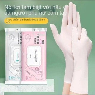 Hộp 30 Đôi Găng Tay Cao Su Nấu Ăn, Bao Tay Rửa Chén Vệ Sinh Nhà Cửa