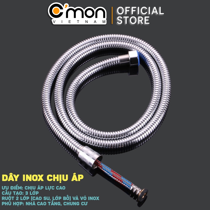 Ảnh Dây sen vệ sinh inox 1.2m - 2m C'mon DS-01 4