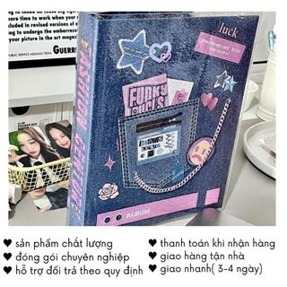 Binder Đựng Card A5 Jeans Phong Cách Y2K Album Rỗng Không Kèm Sheet Hàn Quốc Kpop Timo VPBL26