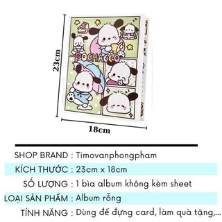 Sổ Đựng Card Pochacco Album Rỗng Không Kèm Sheet Collect Book Hàn Quốc Kpop Timo VPBL26