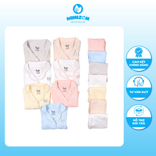Bộ Pizama cổ đức Baru mềm mại đủ màu cho bé