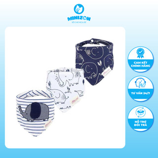 Sét 3 yếm tam giác Momcare dành cho bé sơ sinh đến 4 tuổi