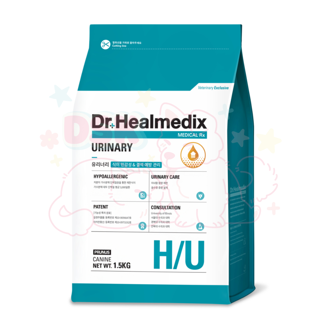Thức Ăn Hạt Ngừa Sỏi Thận Cho Chó Dr.Healmedix Hypoallergenic Urinary - Túi 1.5kg