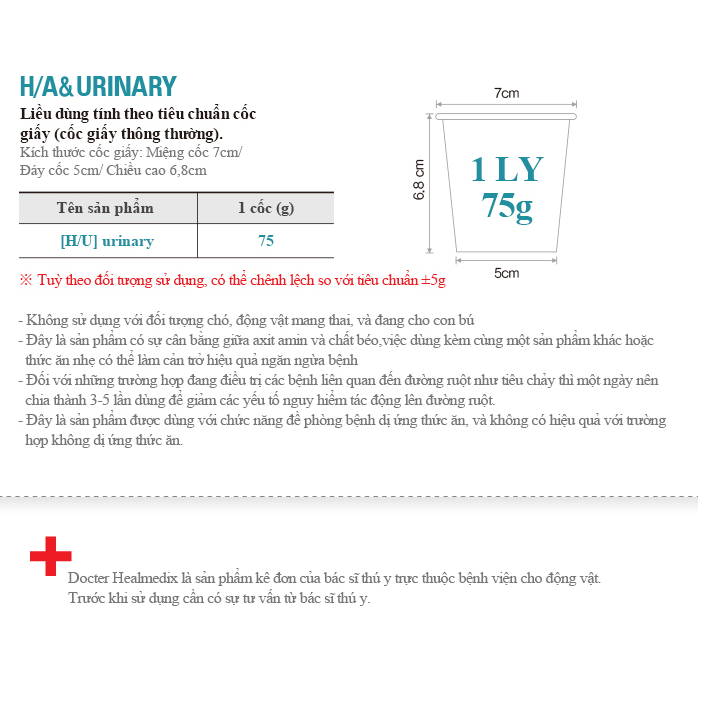 Thức Ăn Hạt Ngừa Sỏi Thận Cho Chó Dr.Healmedix Hypoallergenic Urinary - Túi 1.5kg