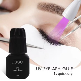 Keo nối mi UV - LASHES SUPPLY, khô nhanh, không gây hại cho mắt, không kích ứng da, độ bền 6-8 tuần LỌ 5ml