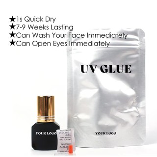 Keo nối mi UV -  MDC LÁHES, khô nhanh, không gây hại cho mắt, không kích ứng da, độ bền 6-8 tuần 5ml