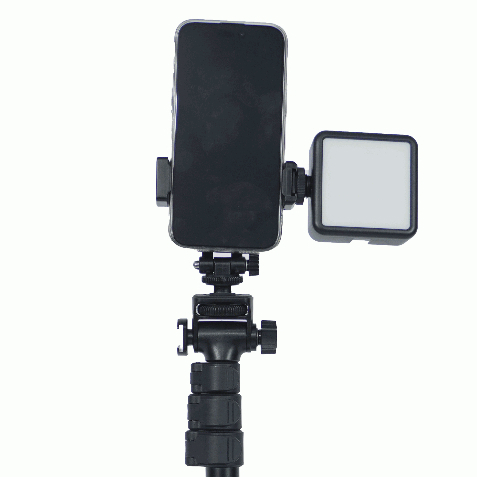 Combo Gậy VCT 91666 và Đèn RGB - Gậy chụp ảnh tích hợp 3 chân tripod kèm remote từ xa