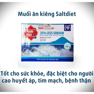 Muối Giảm Natri Salt Diet Us 100g, Muối Ăn Kiêng Bổ Sung Kali, Tốt Cho Huyết Áp, Tim Mạch, Eat Clean