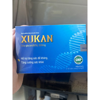 Viên uống BETAGLUCAN 500mg XUKAN đào thải HPV, tăng cường hệ miễn dịch (che tên sp)