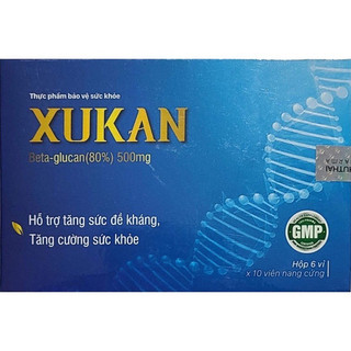 Viên uống BETAGLUCAN 500mg XUKAN đào thải HPV, tăng cường hệ miễn dịch (che tên sp)