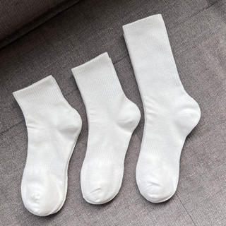 Vớ Tất Cổ Trung Nam Nữ Trơn Sọc Gân Unisex Bo Chun Bàn Chân T&T SOCKS Khử Mùi Hôi Chân Thấm Hút 2 Màu Trắng Đen - L919