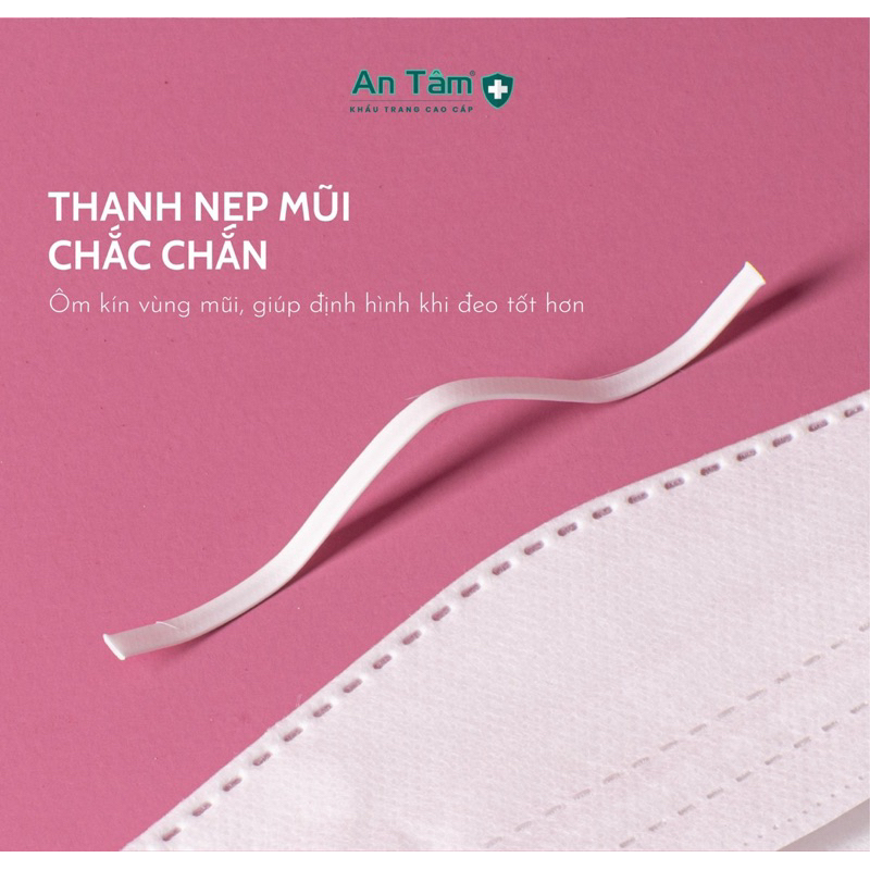 LIVE - Set 300 cái Khẩu Trang y tế 4D KF94 chính hãng An Tâm 4 lớp chống mờ kính không lem son môi