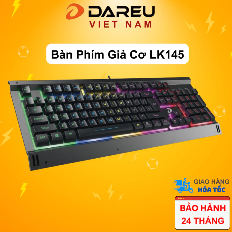 Bàn phím quang cơ DAREU EK1280X BLACK-GREY (WATERPROOF, Optical switch, MULTI LED)