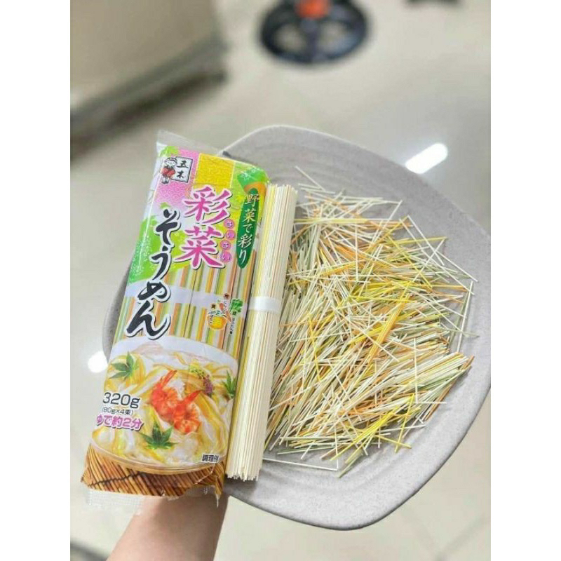 Mì Somen Itsuki rau củ ngũ sắc 320gr Nhật Bản