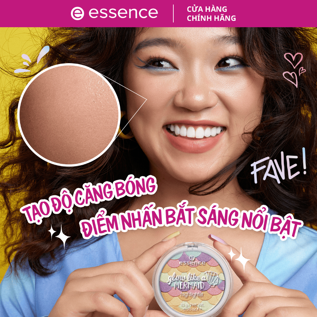 Phấn bắt sáng Essence Glow Like A Mermaid Highlighter cho lớp makeup sáng tone da 10g
