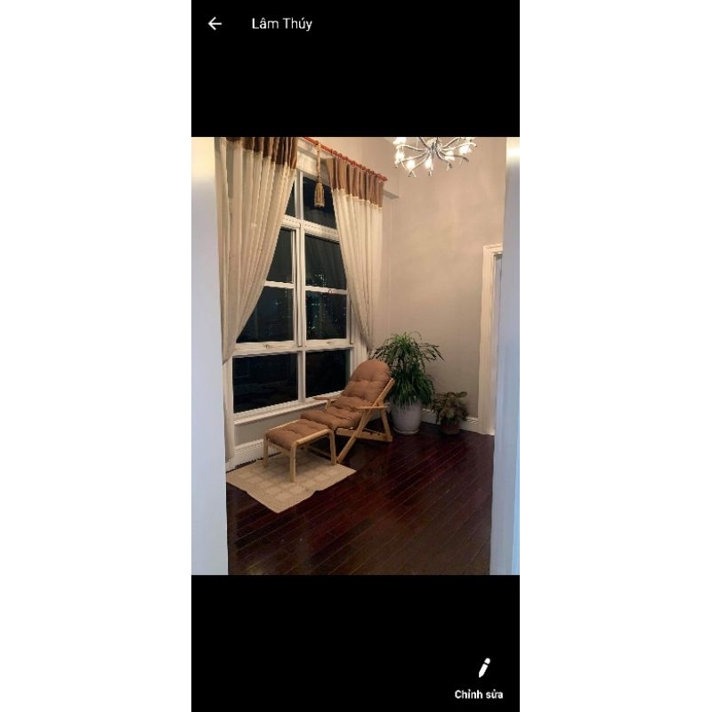 Ảnh Ghế lười gỗ sồi chính hãng 2